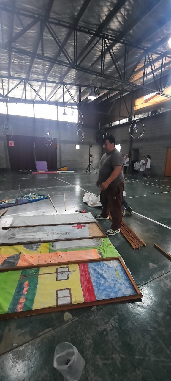 Armado de la escenografía
